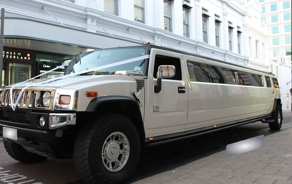 Nottingham White Hummer Limo vip